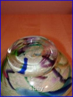 Heikki Orvola C. 1992 Studio Art Glass Signed On The Base. Stunning piece