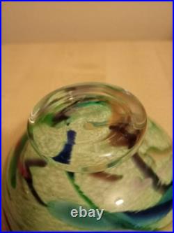 Heikki Orvola C. 1992 Studio Art Glass Signed On The Base. Stunning piece