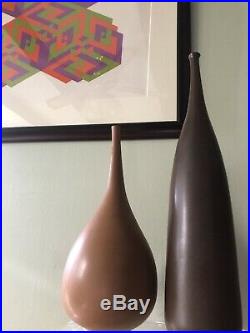 Herb Herbert Cohen Mid Century Modern Studio Pottery Stoneware Vase Vessel N. Y