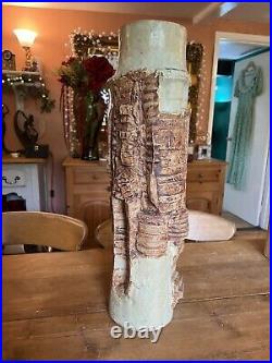 Huge Bernard Rooke British studio pottery vase, brutalist style, 57cms in height Huge Bernard Rooke British studio pottery vase, brutalist style, 57cms in height