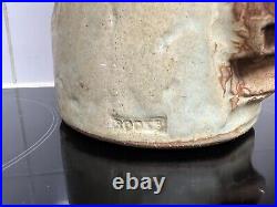 Huge Bernard Rooke British studio pottery vase, brutalist style, 57cms in height