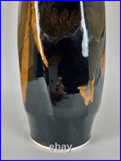 Huge Chris Carter Studio Pottery Porcelain Slab-sided Vase Peter Dingley Gallery