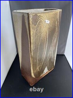 Huge Marianne de Trey Slab Built Vase With Personal Mark