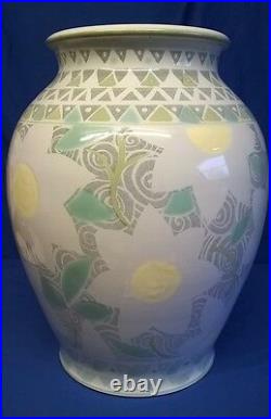 Huge Poole Pottery Studio Mediterranean Style Design Roman Vase Ros Sommerfelt