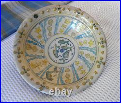 Huge Rare (38cm diameter) Sprigged Maureen Minchin Studio Pottery Dish