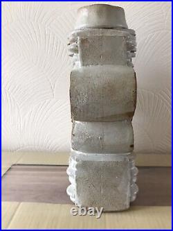 ICONIC BERNARD ROOKE Vintage Brutalist Abstract Studio Pottery Vase Rare 12