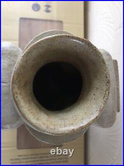 ICONIC BERNARD ROOKE Vintage Brutalist Abstract Studio Pottery Vase Rare 12