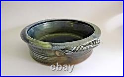JANE HAMLYN twin handle studio Pottery bowl 20 cm wide