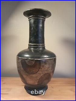 JOHN BEDDING ST IVES STUDIO POTTERY Vase Vessle Pot Raku 80's