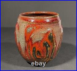 J Sheldon Carey Kansas University Studio Pottery Vase 1973