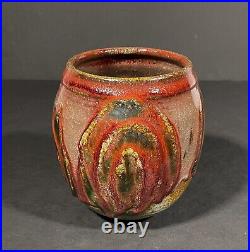 J Sheldon Carey Kansas University Studio Pottery Vase 1973