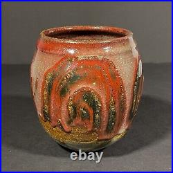 J Sheldon Carey Kansas University Studio Pottery Vase 1973