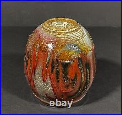 J Sheldon Carey Kansas University Studio Pottery Vase 1973