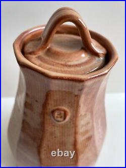 James Hake Studio Pottery Lidded Contemporary vessel. Stunning