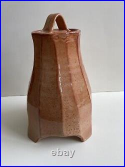 James Hake Studio Pottery Lidded Contemporary vessel. Stunning