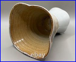 Jane Hamlyn MBE Studio Pottery Salt Glazed Stoneware Quatrefoil Vase