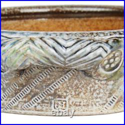 Jane Hamlyn Studio Pottery Saltglazed Handled Bowl 20th C