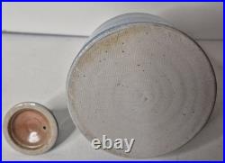 Jane Hamlyn Studio Pottery Teapot Salt Glazed Incised Signed Stoneware 18cmH