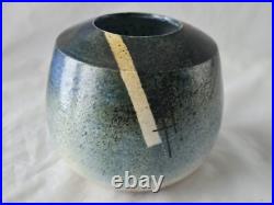 Jane searle de grey studio pottery vase, modernist shape, surrealist in style Jane searle de grey studio pottery vase, modernist shape, surrealist in style
