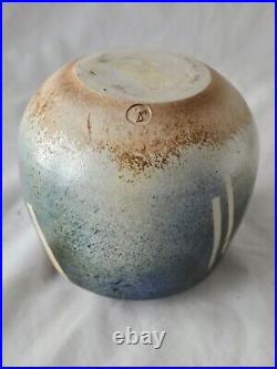 Jane searle de grey studio pottery vase, modernist shape, surrealist in style Jane searle de grey studio pottery vase, modernist shape, surrealist in style