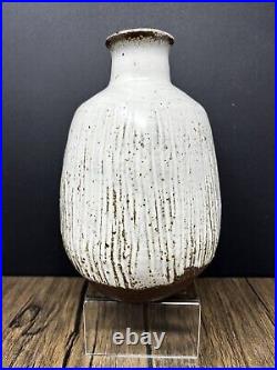 Janet Leach stoneware vase for Leach pottery