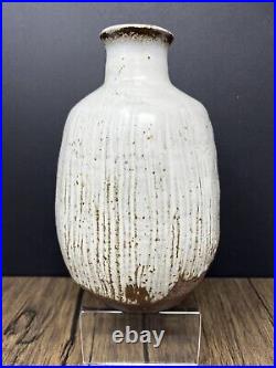 Janet Leach stoneware vase for Leach pottery