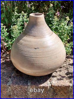 Janet Leach studio pottery rare salt glazed Leach Pottery large stoneware vase Janet Leach studio pottery rare salt glazed Leach Pottery large stoneware vase