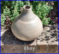 Janet Leach studio pottery rare salt glazed Leach Pottery large stoneware vase Janet Leach studio pottery rare salt glazed Leach Pottery large stoneware vase