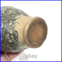 Japanese Kyoto Studio Pottery Vase by Masafumi Fujihira Kyoto Ceramic Tomobako