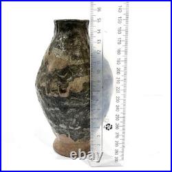 Japanese Kyoto Studio Pottery Vase by Masafumi Fujihira Kyoto Ceramic Tomobako