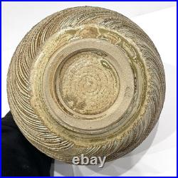 Japanese Shigaraki Ware Vase Hanaire Kaki Signed Studio Pottery with Tomobako