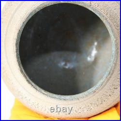 Japanese Studio Pottery Vase Sen no Tsubo Signed Sato Miki Aizu Ceramic withBox