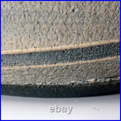 Japanese Studio Pottery Vase Sen no Tsubo Signed Sato Miki Aizu Ceramic withBox