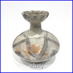 Japanese Studio Pottery Yohen Vase Tsubo Kawamura Matajiro Signed Tomobako