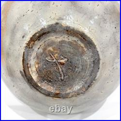 Japanese Studio Pottery Yohen Vase Tsubo Kawamura Matajiro Signed Tomobako