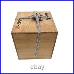 Japanese Studio Pottery Yohen Vase Tsubo Kawamura Matajiro Signed Tomobako