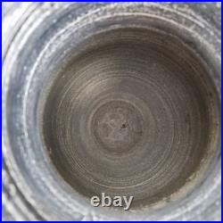 Jason Wason Studio Pottery Vase Ovoid Form Incised Bands & 2 Lugs 34cm Jason Wason Studio Pottery Vase Ovoid Form Incised Bands & 2 Lugs 34cm