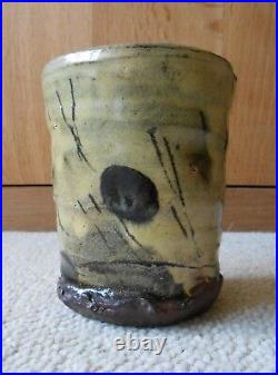 Jean-Nicolas Gérard Studio Pottery Large Signed Slipware Vase Beaker