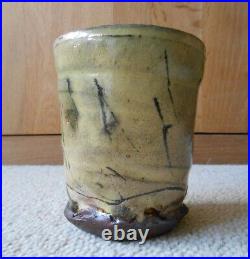 Jean-Nicolas Gérard Studio Pottery Large Signed Slipware Vase Beaker