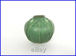 Jemerick Arts & Clay Co Pottery Matte Green Vase -signed Dated 1999