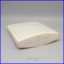 Jessie Higginson RCA Studio Pottery Porcelain Flat Vase circa 1998 Jessie Higginson RCA Studio Pottery Porcelain Flat Vase circa 1998