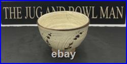Jim Malone Stoneware Brushed Glaze With Floral Motif Footed Bowl 13.5 CM Diam Jim Malone Stoneware Brushed Glaze With Floral Motif Footed Bowl 13.5 CM Diam