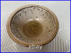 Jim Malone Stoneware Cut Sided Footed Bowl 13 CM Dia With Gold Metallic Jim Malone Stoneware Cut Sided Footed Bowl 13 CM Dia With Gold Metallic