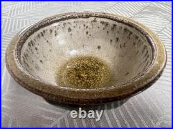 Jim Malone Stoneware Cut Sided Footed Bowl 13 CM Dia With Gold Metallic Jim Malone Stoneware Cut Sided Footed Bowl 13 CM Dia With Gold Metallic