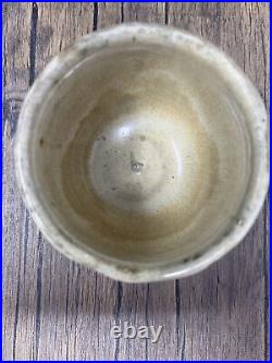Jim Malone yunomi (tea bowl) Lessonhall pottery, cut sided #343