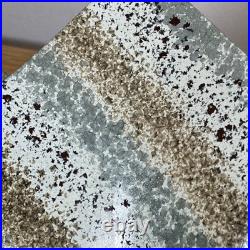 Jo Downs Artisan Fold Form Fused Glass Vase Unique Cornwall Studio Piece 25cm