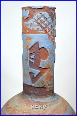 Joan Carrillo Art Pottery Vase c1990 Major Spanish Contemporary Ceramic Artist