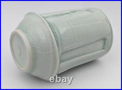 Joanna Howells Studio Pottery Celadon Covered Vase / Jar 20th Century Joanna Howells Studio Pottery Celadon Covered Vase / Jar 20th Century