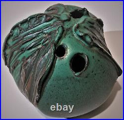 Joel Edwards Studio Art Pottery 3 Hole Vase Vintage FreeForm Voulkos 50s Signed