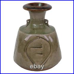 John Jelfs Studio Pottery Vase Celedon h19cm MCM John Jelfs Studio Pottery Vase Celedon h19cm MCM